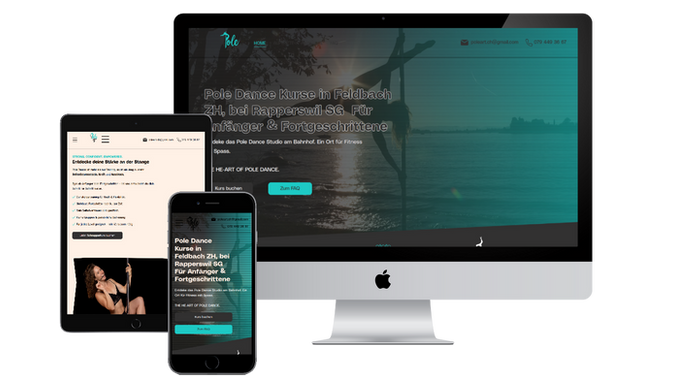 ArtOfPoleDance: Website für eine Poledancelehrerin