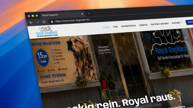 RoyalDogWash: Website for a Dog Wash Saloon