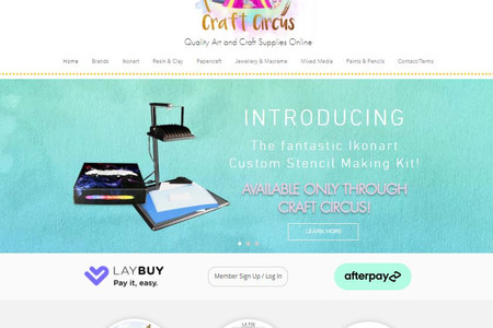 Craft Circus: Makeover for craft supply store. Karen from Craft Circus had tried to create a site in WIX but hadn't achieved the look she was hoping for - she now has a site she is proud to promote.