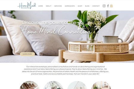 Home Mind Connection: A website to feature the work of a decluttering expert.