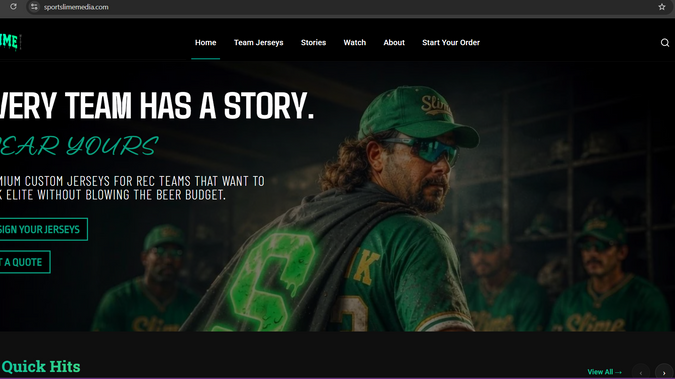 Sport Slime Media: Sport Slime Media is a dynamic sports news and media website developed using Wix, designed to deliver engaging sports stories, analysis, and editorial content through a modern, content-focused user experience. The website features a clean layout, intuitive navigation, and responsive design, making it easy for visitors to explore the latest articles, sports updates, and featured stories.

Project Highlights:
Designed and developed the complete website using Wix.
Created a modern, responsive layout optimized for desktop, tablet, and mobile devices.
Organized sports content into well-structured categories for easy navigation.
Built engaging article and blog pages with a focus on readability and user experience.
Integrated contact and subscription features to encourage audience engagement.
Implemented consistent branding, typography, and visual elements throughout the website.
Optimized the site structure for performance and basic SEO best practices.

Technologies Used:
Wix Website Builder
Wix Editor
Responsive Web Design
Basic SEO Optimization
Content Management
UI/UX Design

Outcome:
The website provides a professional platform for publishing sports news, commentary, and feature articles while delivering an enjoyable reading experience across all devices. The project demonstrates expertise in building content-driven websites with Wix, emphasizing responsive design, intuitive navigation, and a polished visual presentation.