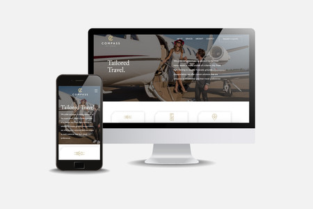 Compass Jet Group, LLC: Website and branding package 