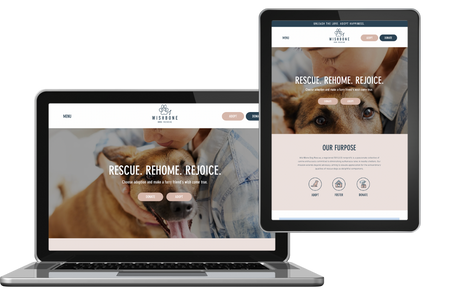 WishBone Dog Rescue: Website and branding package. WishBone Dog Rescue, a registered 501(c)(3) nonprofit, is a passionate collective of canine enthusiasts committed to diminishing euthanasia rates in nearby shelters. Our mission extends beyond advocacy, aiming to elevate appreciation for the extraordinary qualities of rescue dogs as delightful companions.