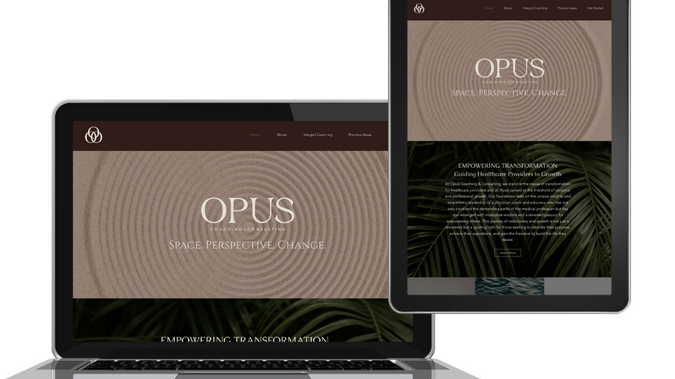 Opus Coaching & Consulting: Complete Branding and Website Design on Wix Studio