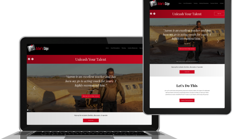 Actor's Edge: Complete Website Redesign