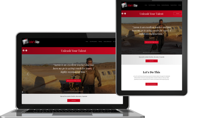 Actor's Edge: Complete Website Redesign
