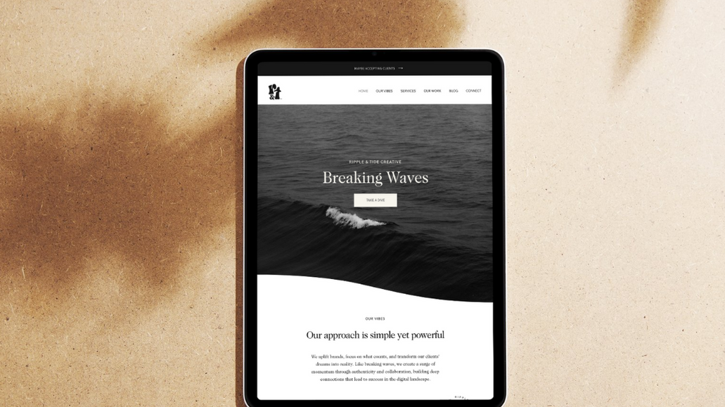 Ripple+Tide Creative: Branding and Website Design 