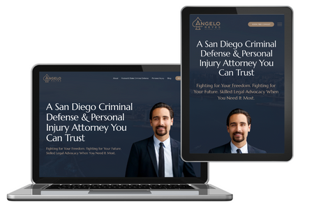 Angelo Reyes Law: Advanced Wix Studio Website with brand implementation for this San Diego attorney.