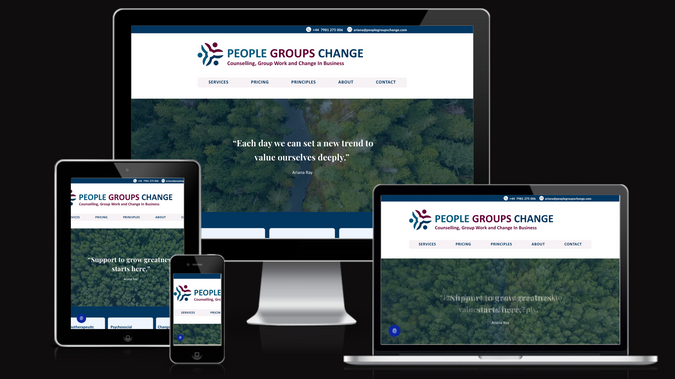 People Groups Change Counselling: Website Development & Design, Domain and Business E-mail setup