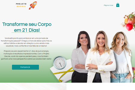 Projeto Decole: Landing Page