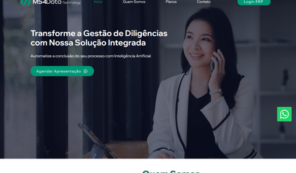 MS4Data Technology: Site Institucional ERP