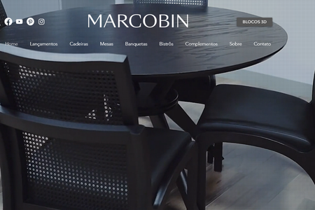 Marcobin: Marcobin é uma indústria moveleira, uma das mais importantes do País, com design próprio e moderno seus clientes são as principais redes hoteleiras do Brasil.

Além do desenvolvimento do site montamos uma estratégia de Google Ads e Meta Ads, para captação de novos parceiros e clientes através do tráfego pago.