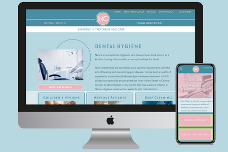 Dentistry & Aesthetics CMS Site: Full branding and web design delivered for client.  A simple CMS was created to allow the client to manage the multiple areas of content that had to be kept up-to-date easily.