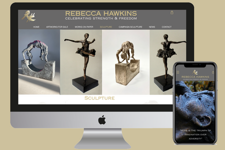 eCommerce | Artist & Sculptor: Working closely with the client to establish how to present the various themes in her artwork. The site has received many compliments since it was launched in telling the stories behind her artwork, and giving clients the opportunity to now buy or commission pieces online.