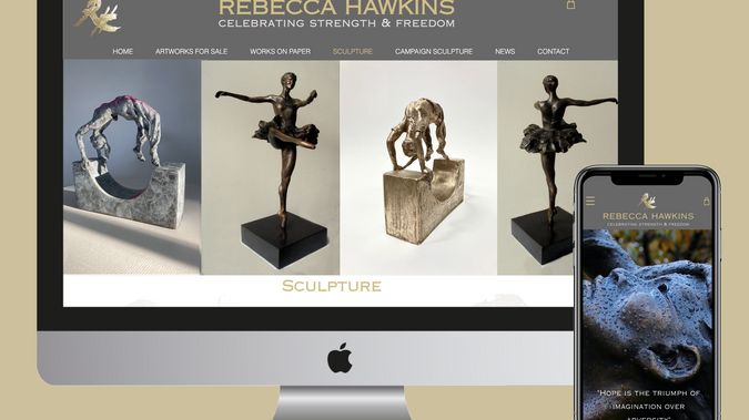 eCommerce | Artist & Sculptor: Working closely with the client to establish how to present the various themes in her artwork. The site has received many compliments since it was launched in telling the stories behind her artwork, and giving clients the opportunity to now buy or commission pieces online.