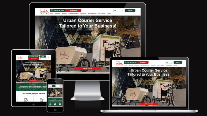 Pedivan Sustainable Delivery Limited: The inception of Pedivan's website marked my entry into the world of Wix and web design. Pedivan, a bicycle courier service in London, was a venture I embarked on with my best friend in 2017. Starting with just two bikes, we juggled roles as riders, managers, and mechanics. Limited funds meant we couldn't hire a web designer, so I took on the task, recognizing every business, regardless of size, needs an online presence.

This DIY project on Wix wasn't just a necessity; it became a passion. As I continued my courier work, I offered web design services to our business clients who lacked an online platform. These were my initial forays into professional web design.

Gradually, my enthusiasm shifted more towards web design than logistics. I eventually sold my Pedivan stake to delve deeper into web development. Today, Pedivan operates across London, Berlin, and Paris with over 100 staff members, and I continue to manage their expansive website, now a comprehensive, multilingual platform with numerous pages.