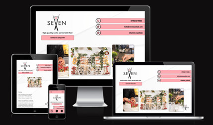 Seven Sushi: This is a very basic one-pager landing page for a London-based catering service.

I played around a bit with the concept of rolling sushis, and added some extra tweaks with sliding images via scrolling effects and animations.

However, the website is super basic and, of course fully responsive.

If you need a basic website of this size, I can build it for you for $400-$450 and it can be ready to publish in 4-5 days!