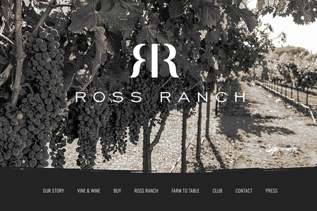 Ross Ranch: eCommerce site, wine club, regular editor