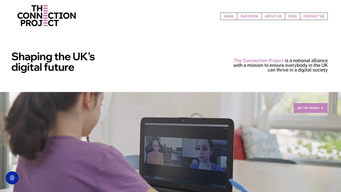 The Connection Project: Wix Studio build including CMS system, Blog addition.