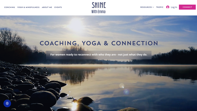Shine with Emma: Migration strategy of two websites into Wix Studio platform, incorporating Re-branding, Blog, Photography and Wix Events.