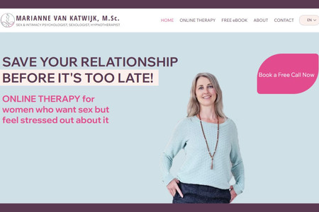 Online Psychologist: Website migration. Creating a multilingual business website. UI/UX web design. SEO setup. Online services. Connecting Online booking. Exporting email contacts. Automating mailings after filling out a form on the website. Connecting ZOOM to online services.