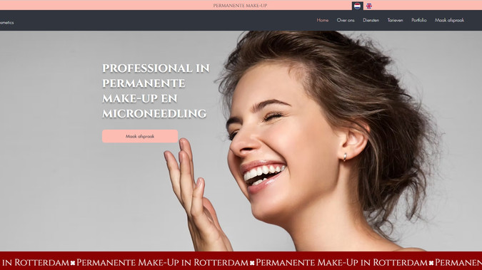 PMU Cosmetics - Beauty Studio: Wix website redesign and WordPress migration for PMU Cosmetics in the Netherlands. Built a modern, multilingual platform with an integrated online booking system to simplify appointment scheduling and boost client retention.