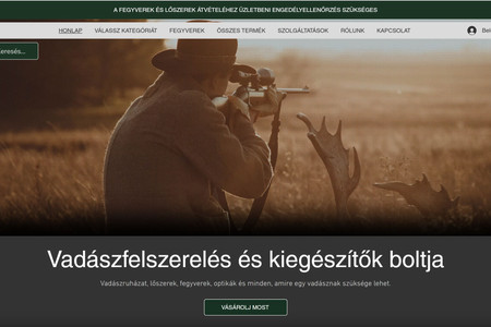 Vadászpuska - Hunting Shop: A webshop selling hunting ammunition, gear, clothes, etc.