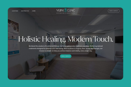 VUIM Clinic: Brand, UX + UIX, Content Strategy, Development