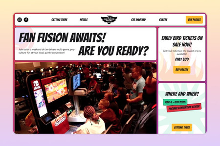 Phoenix Fan Fusion: Web Design, Brand Expression, Content Strategy, Development