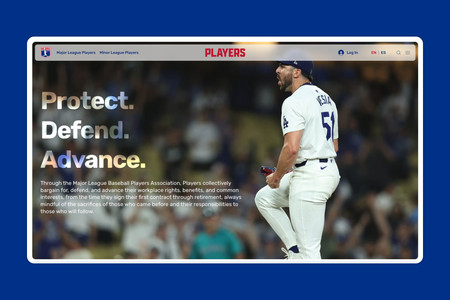 Major League Baseball Players Union: Web Design. Content Strategy. UX. Web Development.