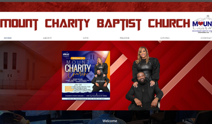 Mount Charity Church: I had the privilege to build a functional website for Mount Charity Baptist Church. They wanted a website that would be considered the hub of information for upcoming events. So I was able to build them a three page website that presented their belief and their impact in the community through resources. 