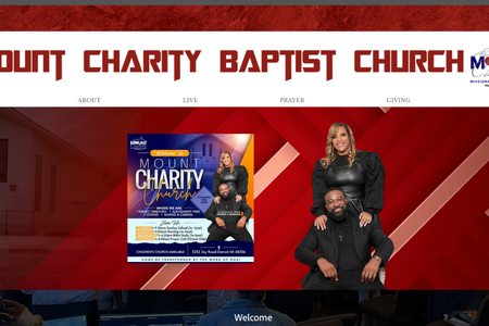 Mount Charity Church: I had the privilege to build a functional website for Mount Charity Baptist Church. They wanted a website that would be considered the hub of information for upcoming events. So I was able to build them a three page website that presented their belief and their impact in the community through resources. 
