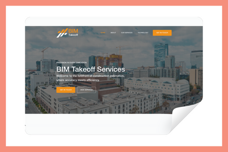 BIM Takeoff: BIM Takeoff, specialising in services that streamline project planning and cost management with unparalleled precision, entrusted us with designing their new website. Our goal was to create a professional and user-friendly online platform that effectively showcases their expertise in enhancing project efficiency and accuracy.
