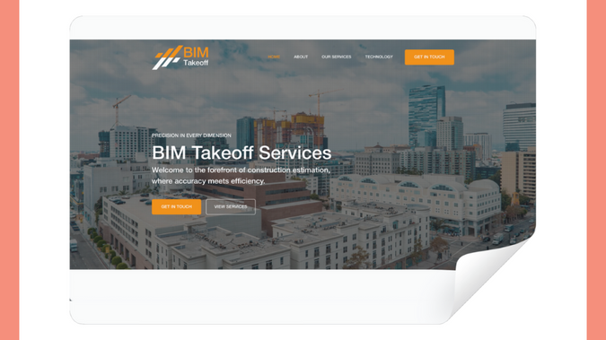BIM Takeoff: BIM Takeoff, specialising in services that streamline project planning and cost management with unparalleled precision, entrusted us with designing their new website. Our goal was to create a professional and user-friendly online platform that effectively showcases their expertise in enhancing project efficiency and accuracy.