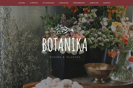 Botanika | Fleuriste à Lyon: Réalisation du logo et du site vitrine