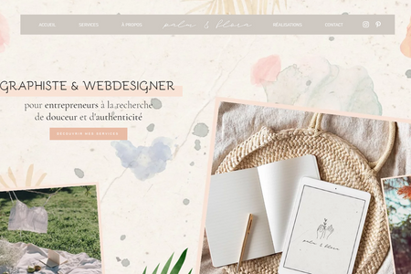 Palm & Flora | Identité visuelle & webdesign: Graphiste & webdesigner pour entrepreneurs à la recherche de douceur et d'authenticité