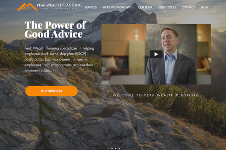 Peak Wealth Planning : A financial advisor needed to brand his business and showcase what he could offer. Peak Wealth now has over 25k visits per month, has built a great subscriber base, and has secured many new clients with portfolios $2M and up. 