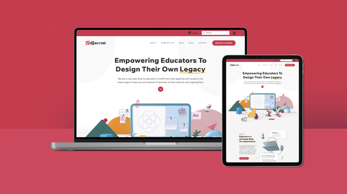 Edjacent: Purpose: To elevate their brand as a professional startup organization and to create efficient back-end procedures and automations to reduce manual workload. For the functionality, client needed a website where members can sign up for paid memberships, book coaching sessions, join learning communities, and enroll in online courses. Additionally, the client needed staff members to have access to backend functions such as publishing blog posts, manage booking availability, create online profiles, and create online courses and learning communities.