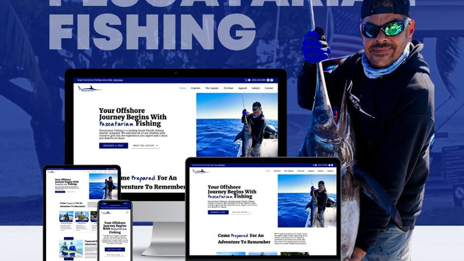 Pescatarian Fishing: Pescatarian Fishing offer a number of fishing charters in South Florida. This project included a complete web design, development and build out of an ecommerce store. In addition to ecommerce this project included a full build out of Wix Bookings to accept fishing charter bookings through the website.