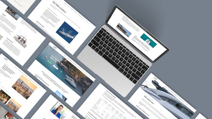 YPI CREW: After completing YPI CREW’s rebrand and new brand guidelines, we designed and built a complex website using Editor X. With a focus on improving mobile usability as this had been a weakness of their previous website, and their audience are often on yachts in the middle of the ocean. We now provide ongoing maintenance and SEO services for YPI CREW.

We delivered: visual identity design, stationery design, brand guidelines, website design, website build, SEO, merchandise design, social media template design.