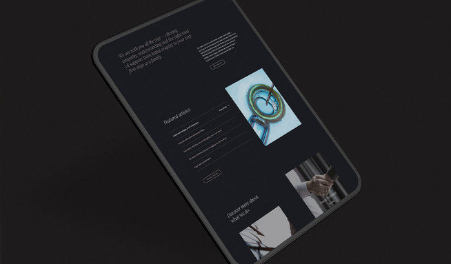 IMA ART Fertility: IMA ART Fertility is a luxury fertility and surrogacy provider based in Beverly Hills, California. We designed and built a website to showcase their unique approach aimed at HNWI. The site is built using Editor X allowing the IMA ART team to fully manage both site content and design.

We delivered: visual identity design, stationery design, social media design, user experience, content design, website design, website build, CMS training.