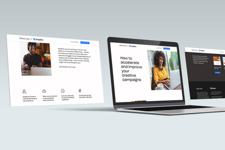 Abbeycomp+Dropbox: We created a campaign landing page for Abbeycomp, a London-based Apple specialist IT provider working in partnership with Dropbox. The fully responsive landing page provided designers with access to a dropbox toolkit and had to work within the Dropbox brand guidelines.