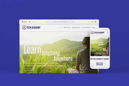 Tech Academy: ✓ Logo design
✓ 4-page responsive Wix website design
✓ Creating the main page concept
✓ Stock photos
✓ On-site SEO setup
✓ Connecting the domain to the website
✓ Connecting website to Google