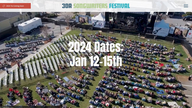 30a Songwriters Festival: This is a the largest songwriters festival in the U.S.. There are a lot of custom built tools in the backend making the management of such a large festival super easy. Through a good strategy and design, they have had the largest year and record profits.