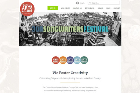Cultural Arts Alliance of Walton County FL: The is a non-profit that has generated over a million dollars back into the public. Their largest fundraising event is the largest songwriters festival in the U.S. as well as countless art festivals that support artists and the community. I created a pretty unique membership program that generates a respectable monthly residual. Non-profits are some of my favorite clients!