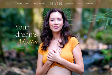 Hannah Lo: Built a dynamic website for this Women's Spiritual Mentor, complete with custom graphics, copyediting and newsletter support.
