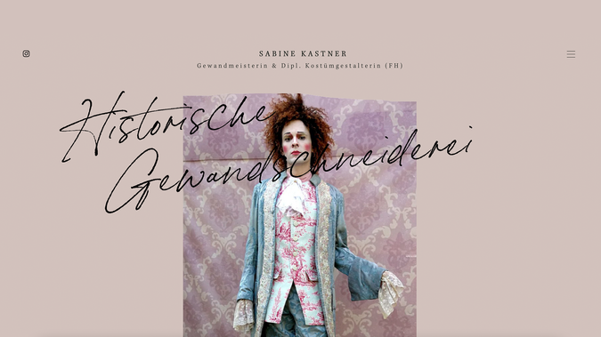 Historische Gewandschneiderei: Gestaltung & Umsetzung Website