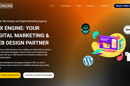 Wixengine: Our Agency website shows amazing designs with amazing effects as well as showing the amazing workflow of the website