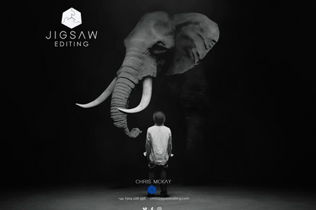Jigsaw Editing: Logo, marketing and website for this Film Editor's business