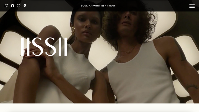 Iissii: Entire website design and build from scratch. All copy written and SEO implemented.